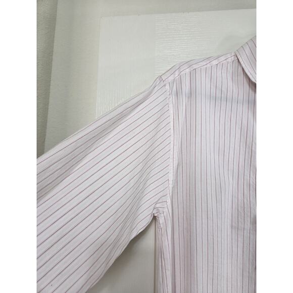 Old Frontier Clothing Co. Western Cream Red Stripe Club Collar Shirt Men's Small - Picture 6 of 14